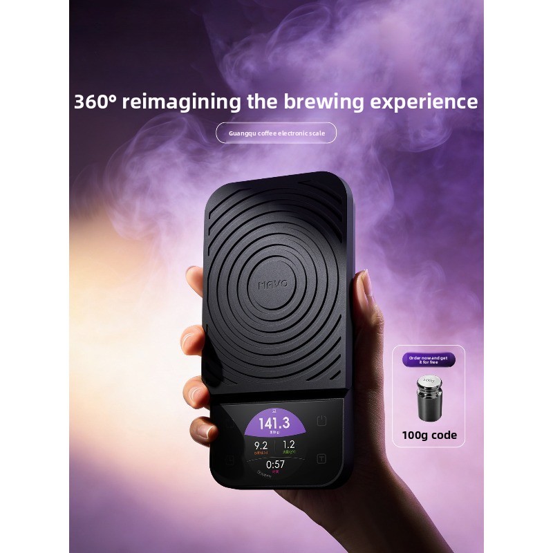 Scale Drip Timer - เครื่องชั่งกาแฟพร้อมตัวจับเวลา หน้าจอ LCD กันน้ำ สำหรับการชงกาแฟแบบ Pour