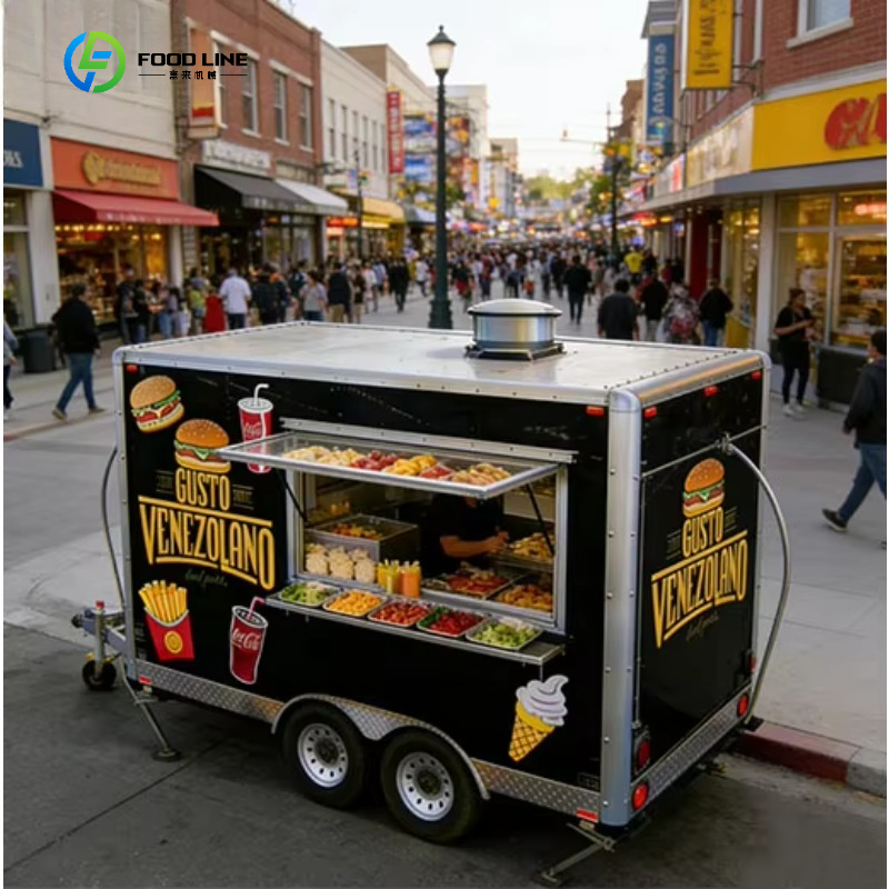 Coffee Van Equipment - อุปกรณ์ร้านอาหารทรงสี่เหลี่ยม รถขายฮอทดอกขนาดเล็ก รถตู้ดัดแปลง รถขายอาหารเคลื่อนที่ รถเข็นขายกาแฟ รถพ่วงแบบกำหนดเองได้
