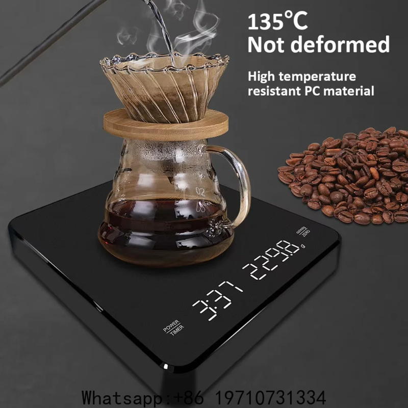 Scale Drip Timer - เครื่องชั่งกาแฟดิจิตอลแบบใหม่ พร้อมตัวตั้งเวลา สำหรับชงกาแฟดริปและเอสเพรสโซ หน้าจอ LCD ความจุ
