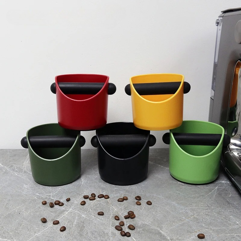 Coffee Equipment Organizer - กล่องทิ้งกากกาแฟกันลื่น ลดแรงกระแทก ภาชนะเก็บกากกาแฟเอสเพรสโซ อุปกรณ์ทิ้งกากกาแฟสำหรับบาริสต้ามืออาชีพ อุปกรณ์เสริมสำหรับบาริสต้าที่บ้าน