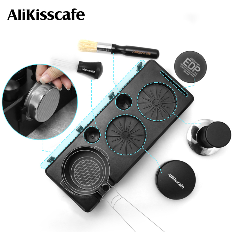 Portafilter 58Mm - AliKisscafe กาแฟ Tamping Station Portafilter ผู้ถือ