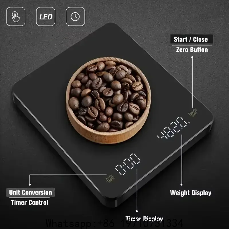 เครื่องชั่งกาแฟดิจิตอลแบบใหม่  - Scale Drip Timer บทวิจารณ์และราคา