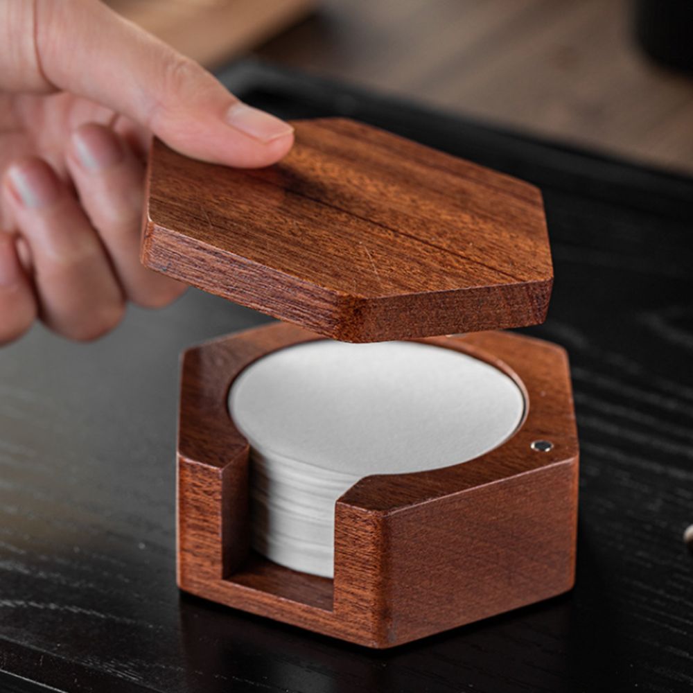 กล่องใส่กระดาษกรองกาแฟทรงหกเหล - Coffee Equipment Organizer บทวิจารณ์และราคา