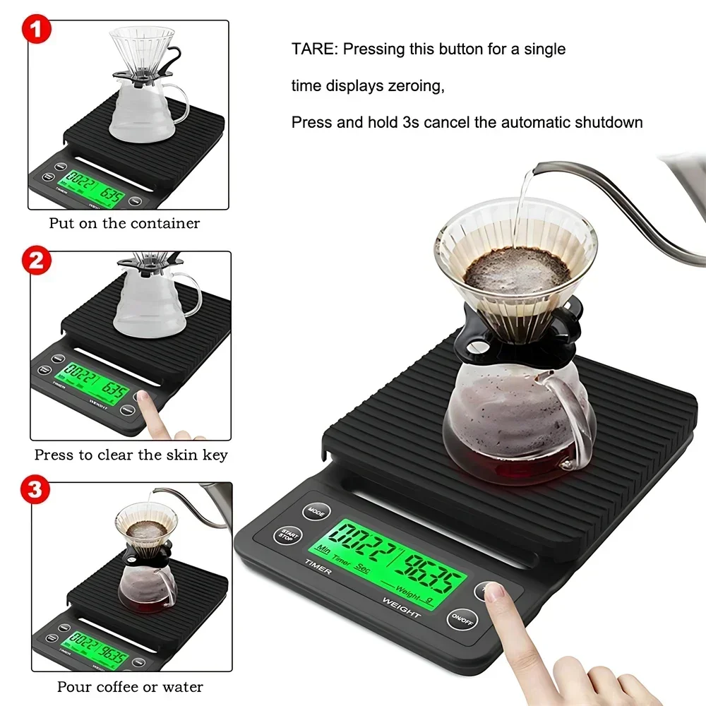 เครื่องชั่งกาแฟพร้อมนาฬิกาจับเ - Scale Drip Timer บทวิจารณ์และราคา
