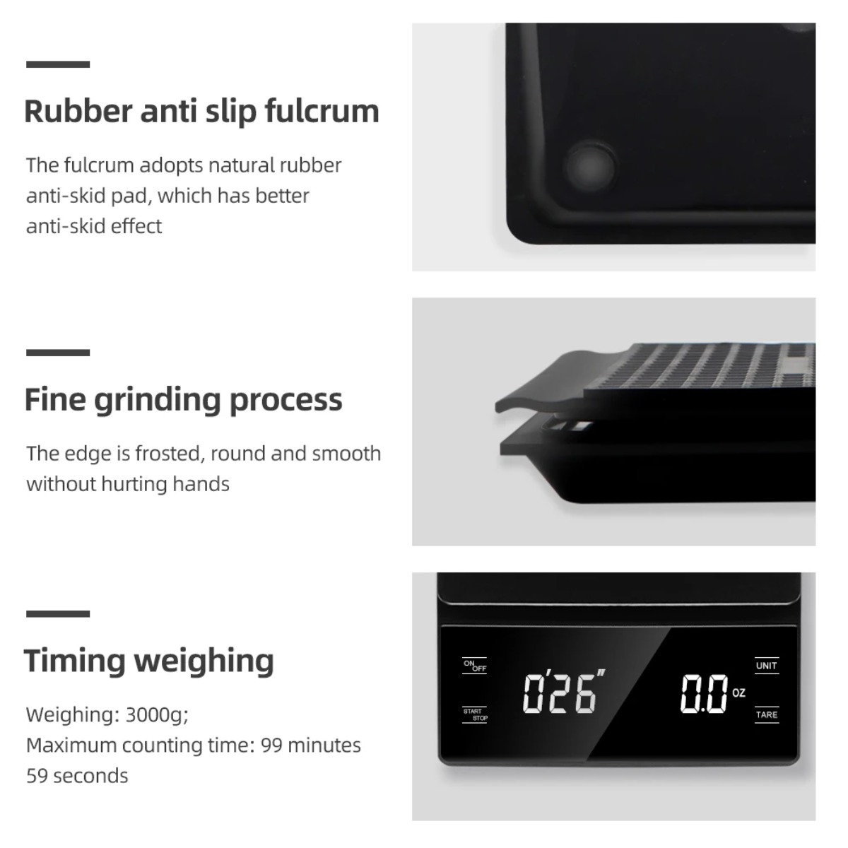 เครื่องชั่งกาแฟดิจิตอล 3 กก. ค - Scale Drip Timer บทวิจารณ์และราคา