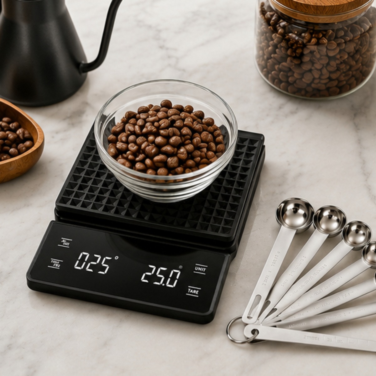 เครื่องชั่งกาแฟดิจิตอล 3 กก. ค - Scale Drip Timer บทวิจารณ์และราคา